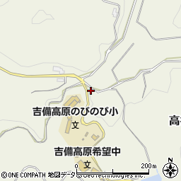 岡山県加賀郡吉備中央町高谷608周辺の地図
