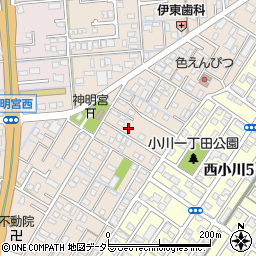 静岡県焼津市三ケ名1010周辺の地図