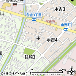 愛知県西尾市永吉4丁目28周辺の地図