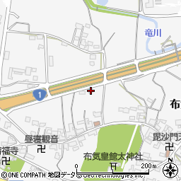 三重県亀山市布気町164周辺の地図
