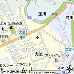 愛知県豊川市一宮町大池97周辺の地図