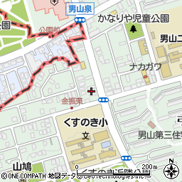 京都府八幡市男山金振1-12周辺の地図