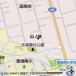 愛知県常滑市古場周辺の地図