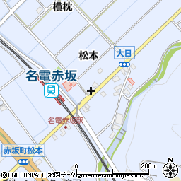 愛知県豊川市赤坂町山蔭21周辺の地図