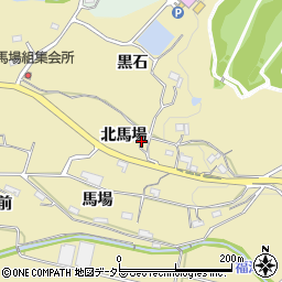 愛知県新城市中宇利北馬場周辺の地図