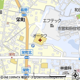 三十三銀行オークワ亀山店 ＡＴＭ周辺の地図