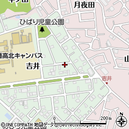 京都府八幡市男山吉井周辺の地図