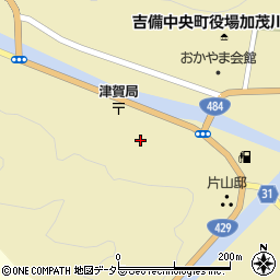 岡山県加賀郡吉備中央町下加茂46周辺の地図