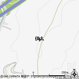 静岡県島田市伊太周辺の地図