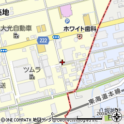 静岡県藤枝市築地320-5周辺の地図