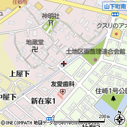 愛知県西尾市住崎町掛下23周辺の地図