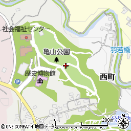三重県亀山市若山町周辺の地図