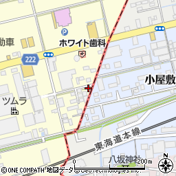 静岡県藤枝市築地327-3周辺の地図