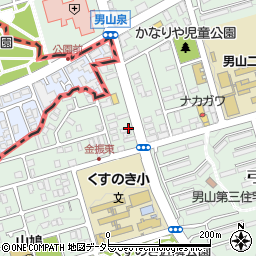 京都府八幡市男山金振1-11周辺の地図