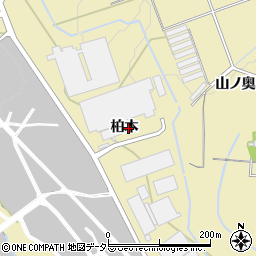 愛知県豊川市大木町柏木周辺の地図