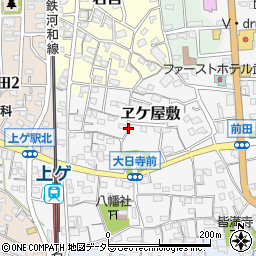 愛知県武豊町（知多郡）ヱケ屋敷周辺の地図