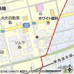 静岡県藤枝市築地320周辺の地図