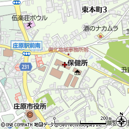 広島県庄原庁舎　北部畜産事務所周辺の地図
