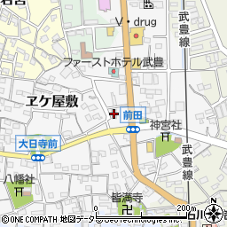 セブンイレブン武豊前田店周辺の地図