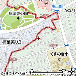 京都府八幡市男山金振3周辺の地図