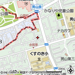 男山ハイツＡ棟周辺の地図
