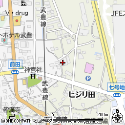 愛知県知多郡武豊町ヒジリ田116周辺の地図