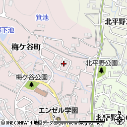 兵庫県姫路市梅ケ谷町周辺の地図
