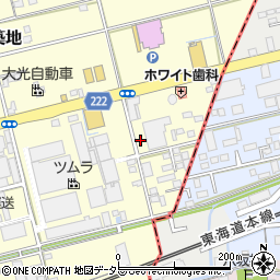静岡県藤枝市築地320-8周辺の地図