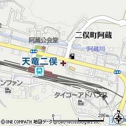 静岡県浜松市天竜区二俣町阿蔵142周辺の地図