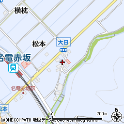 愛知県豊川市赤坂町山蔭26-2周辺の地図