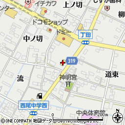マクドナルド西尾丁田店周辺の地図