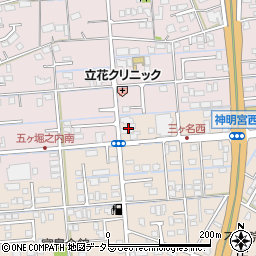 静岡県焼津市三ケ名787周辺の地図