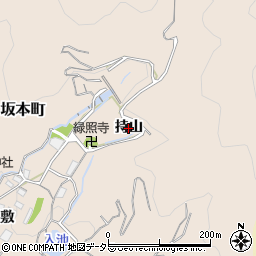 愛知県蒲郡市坂本町（持山）周辺の地図