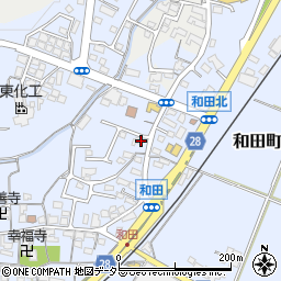 三重県亀山市和田町822周辺の地図