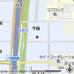 京都府八幡市内里今福周辺の地図