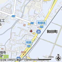 三重県亀山市和田町423周辺の地図