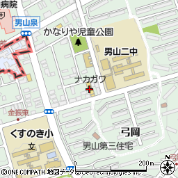 株式会社スーパーストアナカガワ　男山店周辺の地図