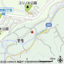 兵庫県川西市芋生上野周辺の地図