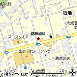 静岡県藤枝市築地522周辺の地図