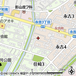 愛知県西尾市永吉4丁目23周辺の地図