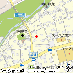 静岡県藤枝市築地849周辺の地図