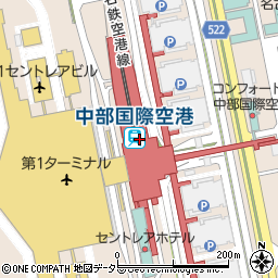 三菱ＵＦＪ銀行中部国際空港出張所 ＡＴＭ周辺の地図