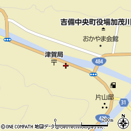 岡山県加賀郡吉備中央町下加茂39周辺の地図
