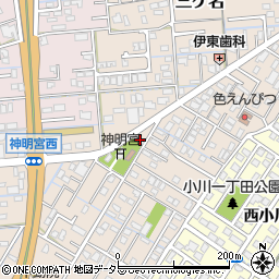 静岡県焼津市三ケ名985周辺の地図