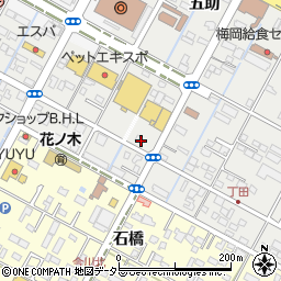 愛知県西尾市丁田町杢左周辺の地図