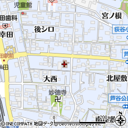 幸田郵便局周辺の地図