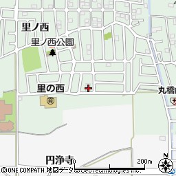 京都府城陽市久世里ノ西56周辺の地図