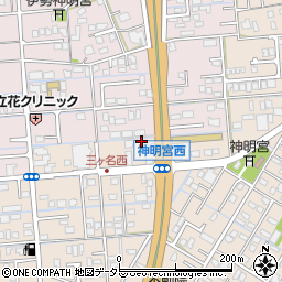 静岡県焼津市三ケ名802周辺の地図