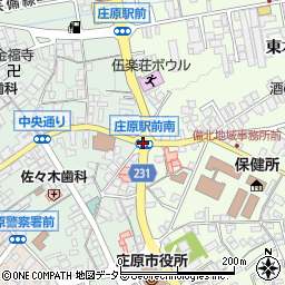 庄原駅前南周辺の地図