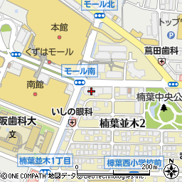京阪バス楠葉ビル周辺の地図